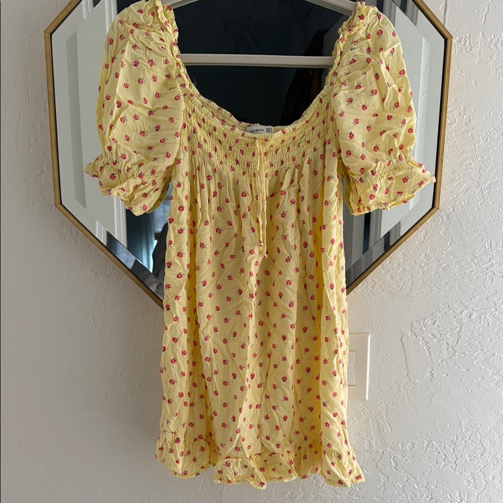 Faithfull the brand yellow floral dress